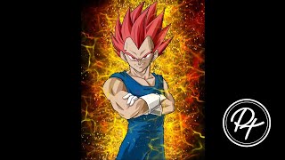 Drawing Super Saiyan God Vegeta! | iPad Pro Procreate | PT's Art screenshot 1