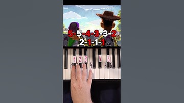 Thumbnail of You've Got A Friend In Me Piano Tutorial #shorts
