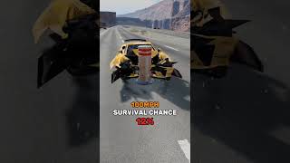Realistic Crashes at Different Speed! #beamng #beamngdrive #carcrash #cars #realisticcrashes #shorts