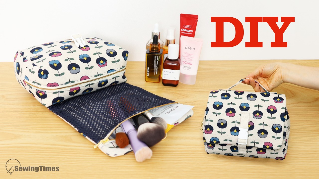 Подвесная косметичка для путешествий 🍒 Не покупай — сделай своими руками!