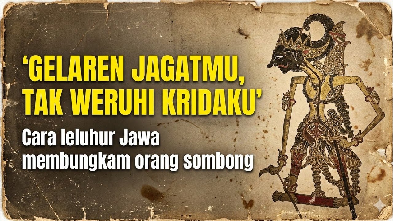 FILOSOFI JAWA TINGKAT TINGGI : Cara Mebungkam Orang Sombong 