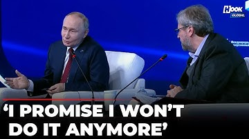 Putin Jokes On ‘Drone Incursions’ Into Europe After Moderator Teases Him: ‘I Promise I Won’t Do It’