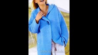 КАРДИГАН из Толстой Пряжи Спицами - 2019 / CARDIGAN of thick yarn spokes / von dicken Speichen КАРДИГАН из Толстой Пряжи Спицами - 2019 / CARDIGAN of thick yarn spokes / von dicken Speichen