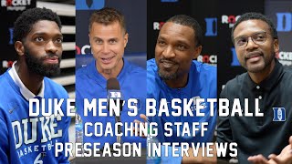 Duke Men's Basketball Preseason Coach Interviews - Duke Student Broadcasting