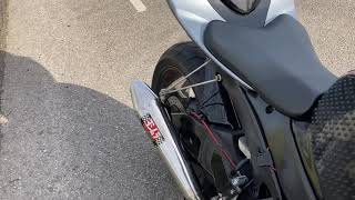 YOSHIMURA YOSHI TRI CONE Exhaust Sound Rev Revving SUZUKI GSX-R 1000 launch control LOUD No silencer