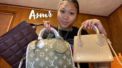 Fast ASMR Purse tapping & scratching 👛✨