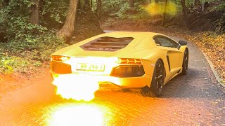 Lamborghini Aventador LP700-4 with CARBON CAPRISTO EXHAUST   INSANE REVS AND FLAMES!