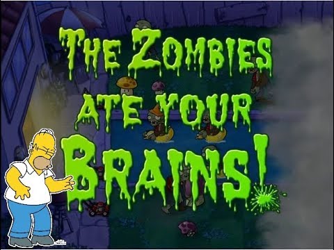 Plants Vs. Zombies Game Over (with Homer Simpson's Voice)