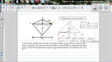 Application of Pythagoras theorem in the making of a kite