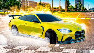 картинка: ЧТО С НЕЙ СТАЛО?! BMW M4 G82 ИСПОЛНЯЕТ НА ЗАДНЕМ ПРИВОДЕ! ( Radmir RP )