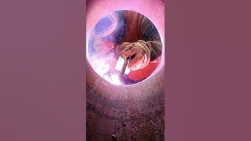 camera man inside the pipe to capture my welding #shorts #shortvideo #welder