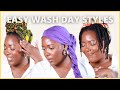 WHAT TO DO WITH WASH DAY TWISTS! Head wrap styles for Natural Hair | KandidKinks