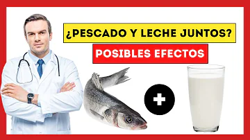 ¿Se puede tomar leche con pescado?