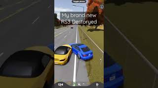 2018 RS3 gets destroyed & flung | Greenville Roblox