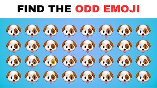 Find the Odd Emoji 😉 👀ㅣ Easy, Medium, Hard | Emoji Quiz