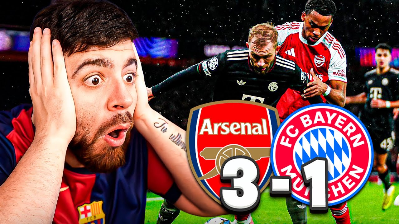 ARSENAL APLASTA AL BAYERN: TRIUNFO 3-1 Y SIGUEN INVICTOS EN LA CHAMPIONS