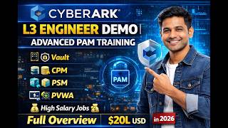 🔐 CyberArk L3 Engineer Demo | Advanced PAM Training Full Overview Vault, PSM, PVWA, CPM, Integration