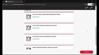 OLLI Course Registration Training Video