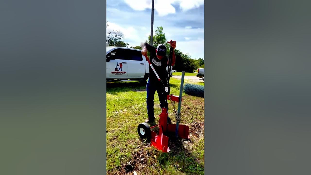 Easiest Way To Pull Fence Post YouTube easiest-way-to-pull-fence-post-youtube