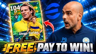 😳 This FREE 104 Diego Forlán Is BETTER Than PAY-TO-WIN Cards! 🔥 | eFootball 2027