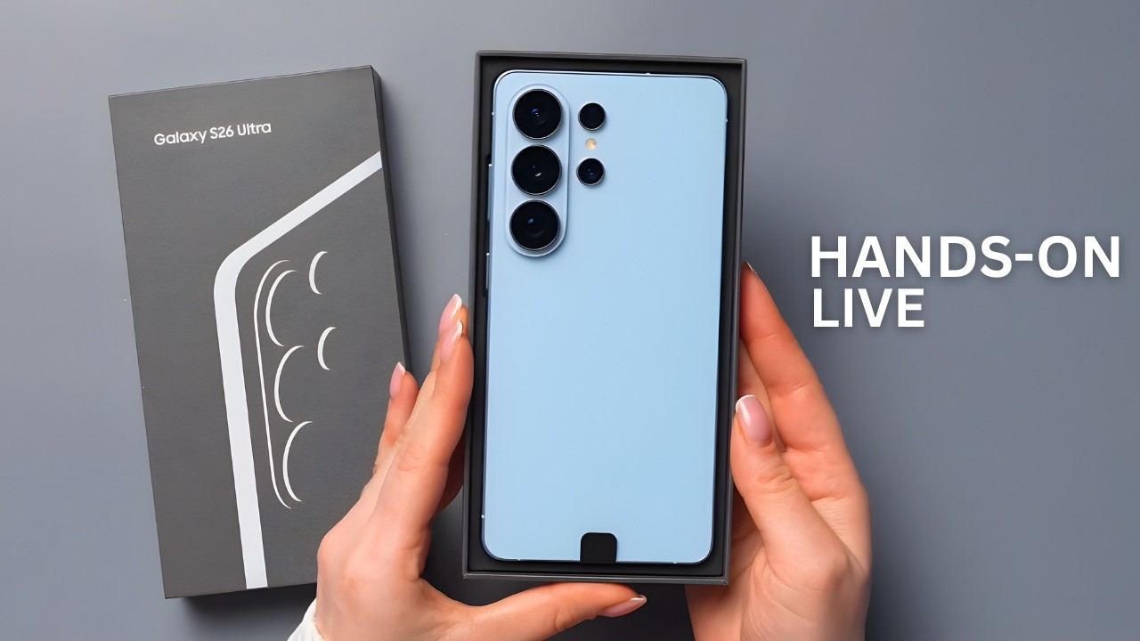 Samsung Galaxy S26 Ultra - Live Unboxing & First Look!(Sky Blue)