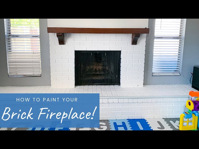 How to Paint a Stone or Brick Fireplace