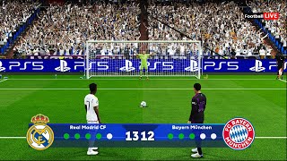 Real Madrid vs Bayern Munich - Penalty Shootout | UEFA Champions League Semi Final 2024 | PES