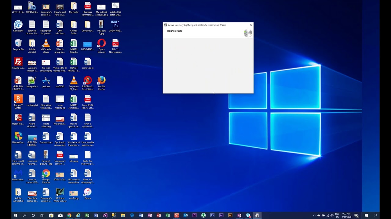 Ad install. Installer Wizard с Windows 10. Windows Post install Wizard. Ad LDS Windows 10. Windows Post install Wizard иконка.