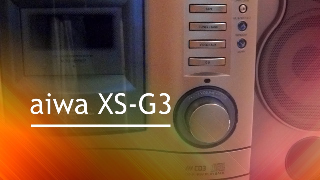 Aiwa Rare AIWA XS-G3 Digital Audio System Complete Tested VGC 