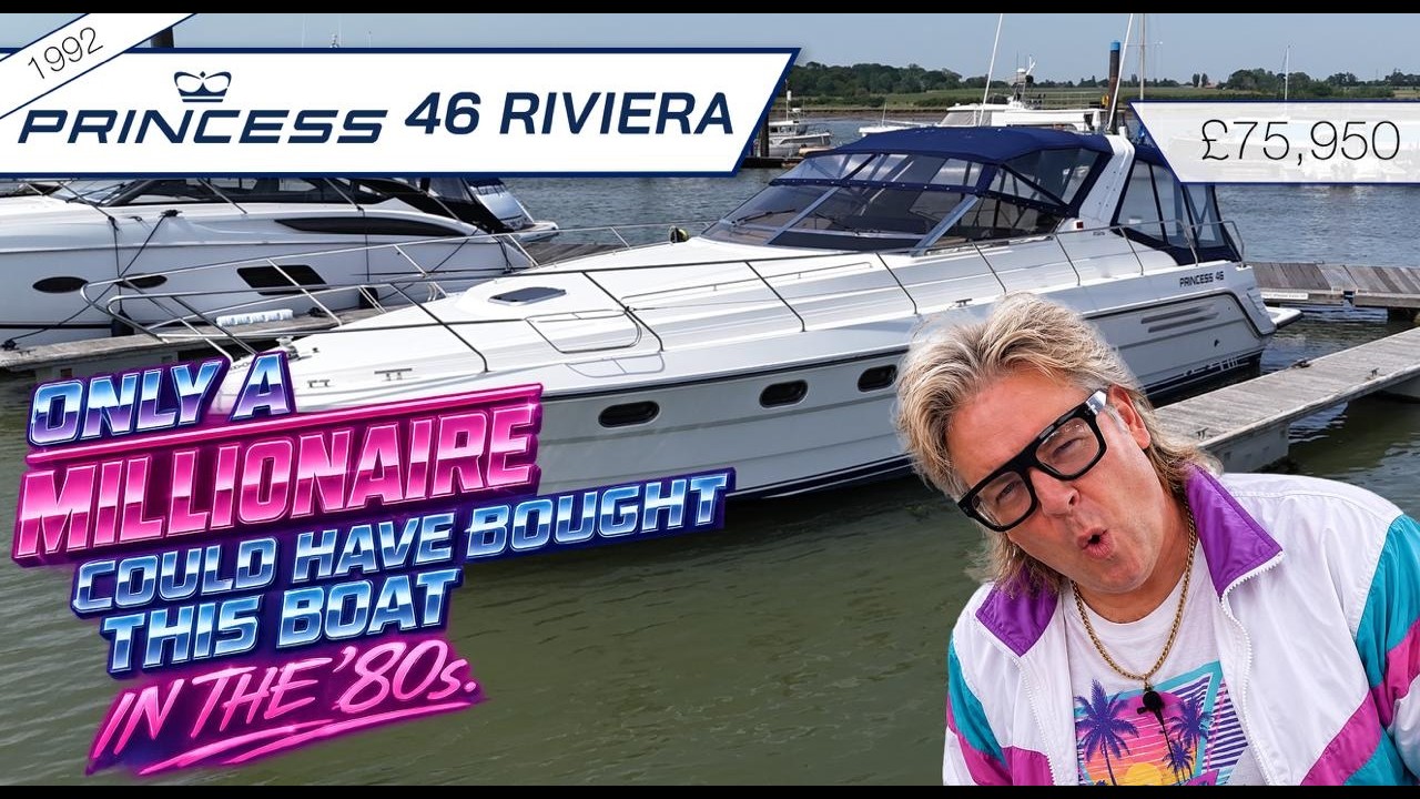 ⁣Taking you back in time with this tour of a 1992 Princess 46 Riviera!
