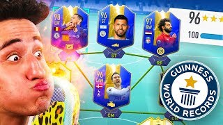 TOTS 196 FUTDRAFT WORLD RECORD CHALLENGE - FIFA 19