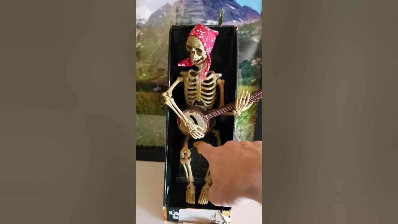 Halloween banjo playing skeleton YouTube