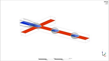 Isosurface visualization of droplet formation in flow-focusing micro-channel