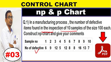 #03 np-chart in hindi | p and np charts in hindi | control limit for np charts