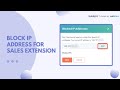 How to Block IP Address for Sales Extension