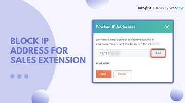 How to Block IP Address for Sales Extension