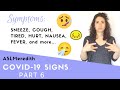 How to sign your symptoms in American Sign Language for Beginners (Part 1)