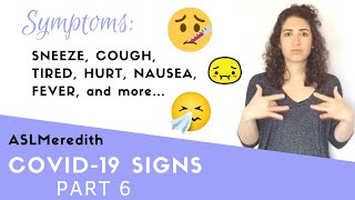 How to sign your symptoms in American Sign Language for Beginners (Part 1)