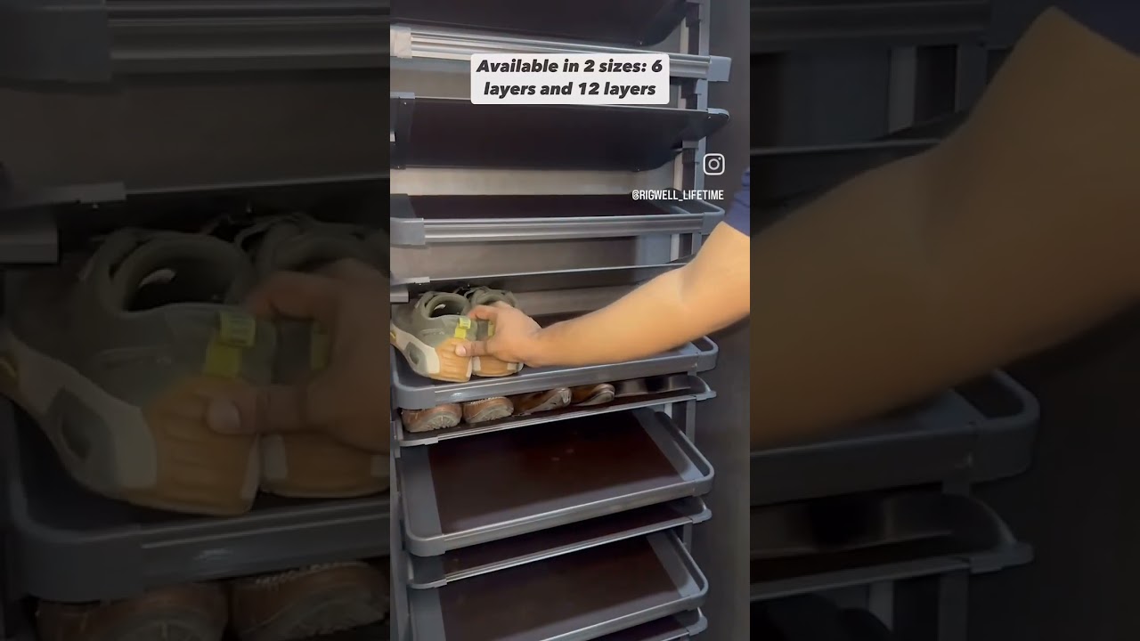 Never Lose a Shoe Again! With 360° Rotating Shoe Rack! 👞 😎 