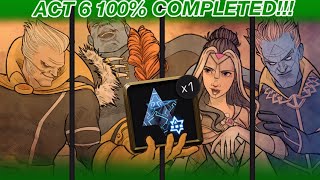 Act 6 100% Exploration Rewards Opening!!! Insane Ending! | Marvel: Contest of Champions