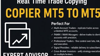 MT5 to MT5 Trade Copier EA | Master & Slave | Advanced Risk & Lot Management