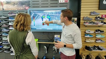 Getting your Feet Scanned with Albert by Aetrex at Soft Shoe