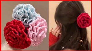 ✨️DIY SCRUNCHIE/Cómo hacer Scrunchie FLOR Láço de Cabelo