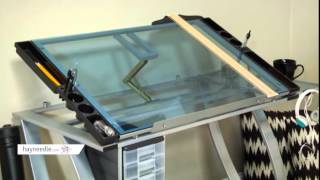 Studio Designs Futura Advanced Drafting Table with Side Shelf - Product Review Video