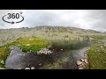 Прогулка вдоль высокогорного озера Палевское - Панорамное видео  360° VR + TimeWarp 360° VR