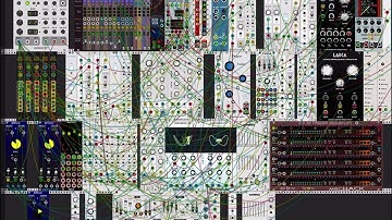 Generative music modular synth on ipad, mirack, D# major.