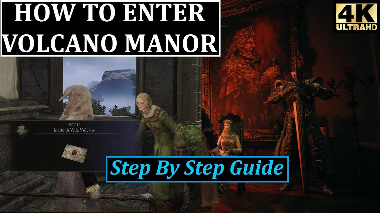 Volcano Manor Rya Elden Ring PS5 4k - How to enter Volcano manor with Rya - Step by step ...