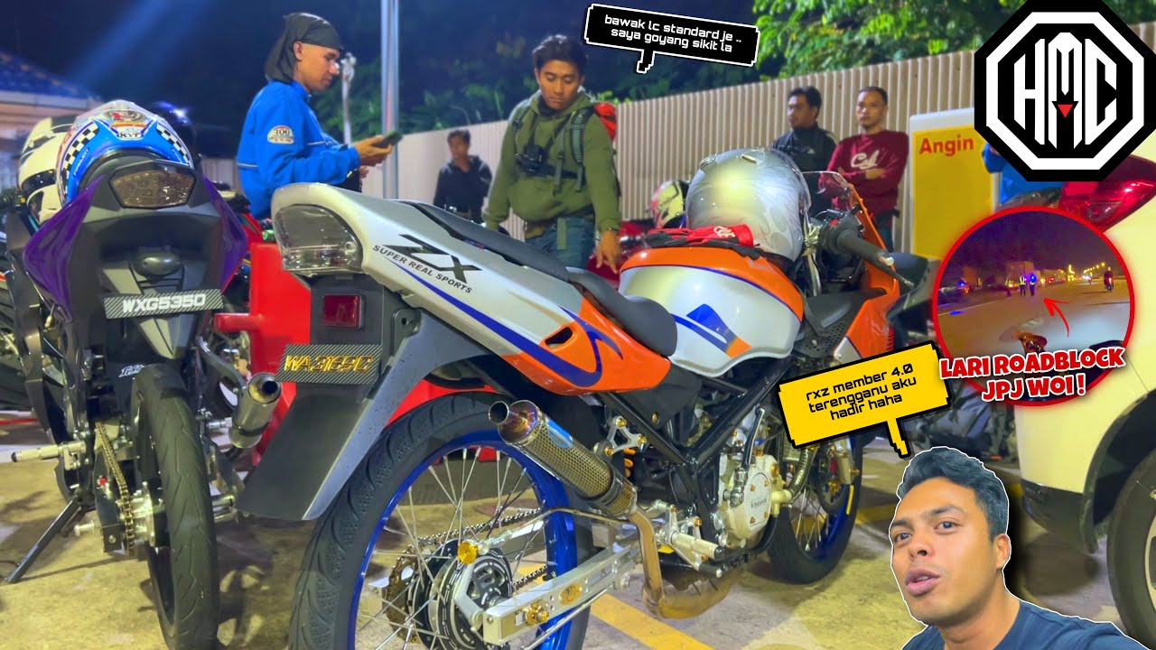 RiDE ke TERENGGANU RXZ MEMBER 4.0 🔥 | ROADBLOCK banyak Woi ! 😰 | RR aku ...
