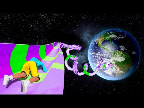 O GIGANTE ESCORREGADOR DO ESPAÇO NO GTA 5 (inacreditável!)