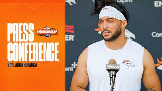 S Talanoa Hufanga on Broncos’ first day in full pads: ‘It was actually pretty intense’
